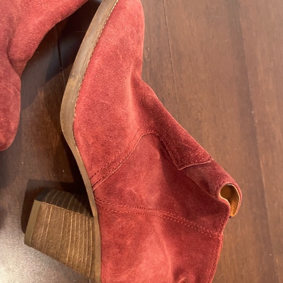 guc madewell 1937 Red Suede Ankle Boots size 7 - Picture 3 of 11